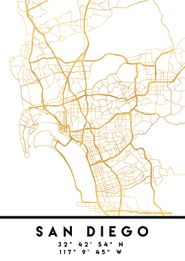 San Diego Map California