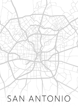 San Antonio Texas City Map