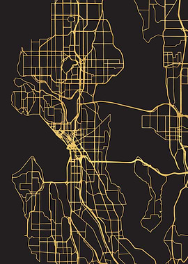 Seattle Map Washington