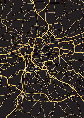 Prague Map Czech Republic