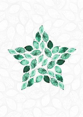Green Leaf Star Pattern
