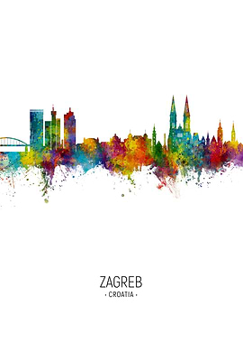 Zagreb Skyline Croatia