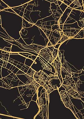 Zurich Map Switzerland