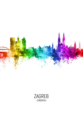 Zagreb Skyline Croatia