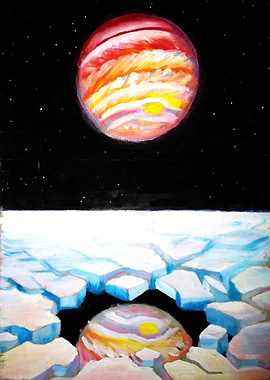 Jupiter seen from Europa