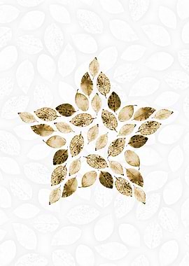 Yellow Leaf Star Pattern
