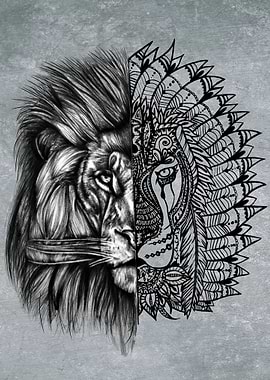Mandala Lion