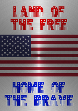 Land of the Free US Flag