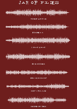 Jar of Flies Soundwave Art