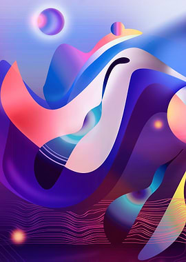 Purple Space Ink art 1