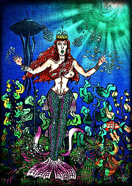 The Startled Mermaid