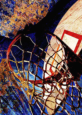 Basketball art print 64