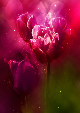 Pink Butterfly Tulips