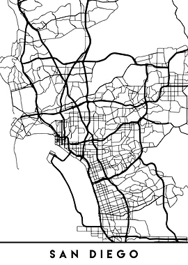 San Diego Map California