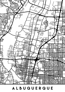 Albuquerque Map New Mexico