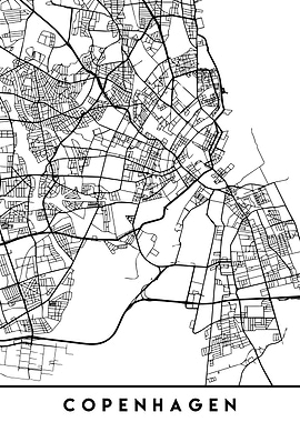 Copenhagen Map Denmark