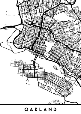 Oakland Map California