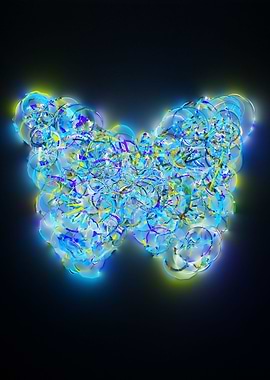 Abstract Butterfly Blues