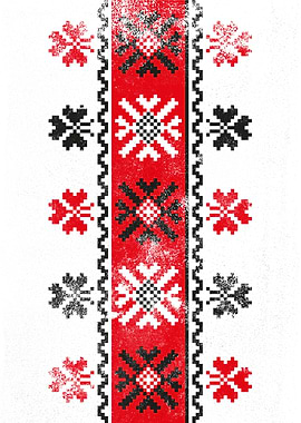 Romanian folk sew pattern