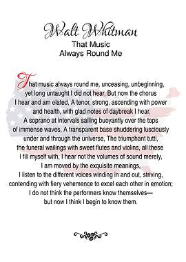 Walt Whitman That Music