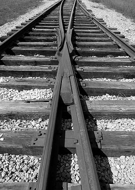 Railroad track photo merge