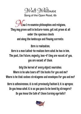 Whitman Song Open Road 6b