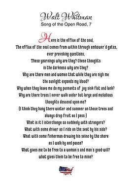 Whitman Song Open Road 7