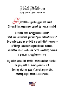 Whitman Song Open Road 14