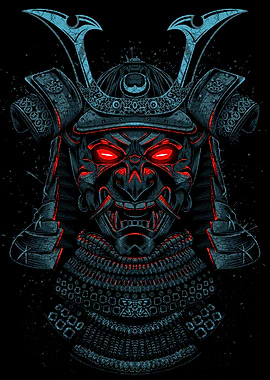 Samurai neon eyes
