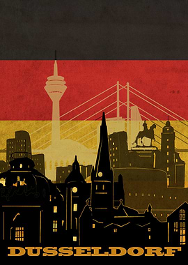 dusseldorf city flag