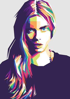 Cara Delevingne WPAP Art