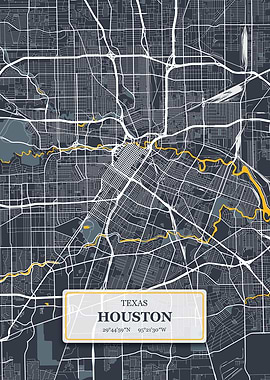 Houston Texas City Map