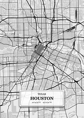 Houston Texas City Map