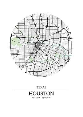 Houston Texas City Map