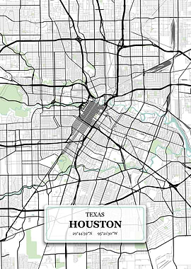 Houston Texas City Map
