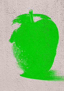 Green Graffiti Apple 07