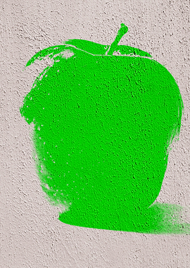 Green Graffiti Apple 06