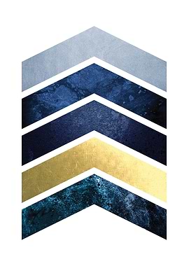 Navy and Gold Chevrons