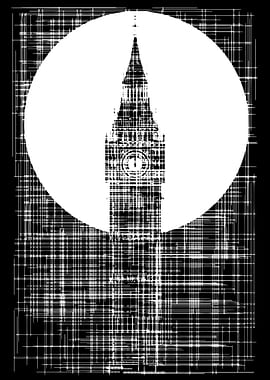 Big Ben Grunge Background