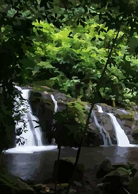 Forest Waterfall