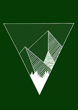 triangle mountains green