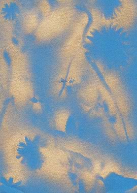 Abstract leaves print