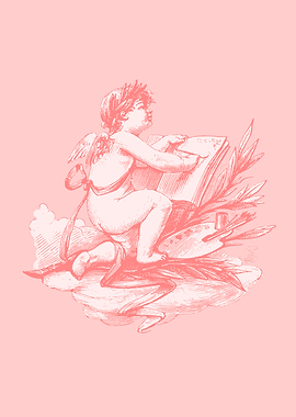 Pink cherub