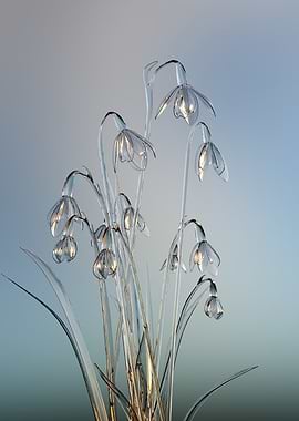 Glass snowdrops
