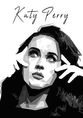 Katy perry black and white