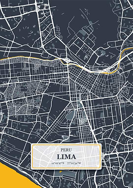 Lima Peru City Map