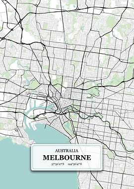 Melbourne City Map