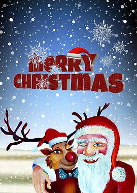 Santa Claus and Rudolf