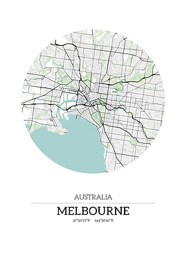 Melbourne City Map