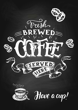 Coffee blackboard